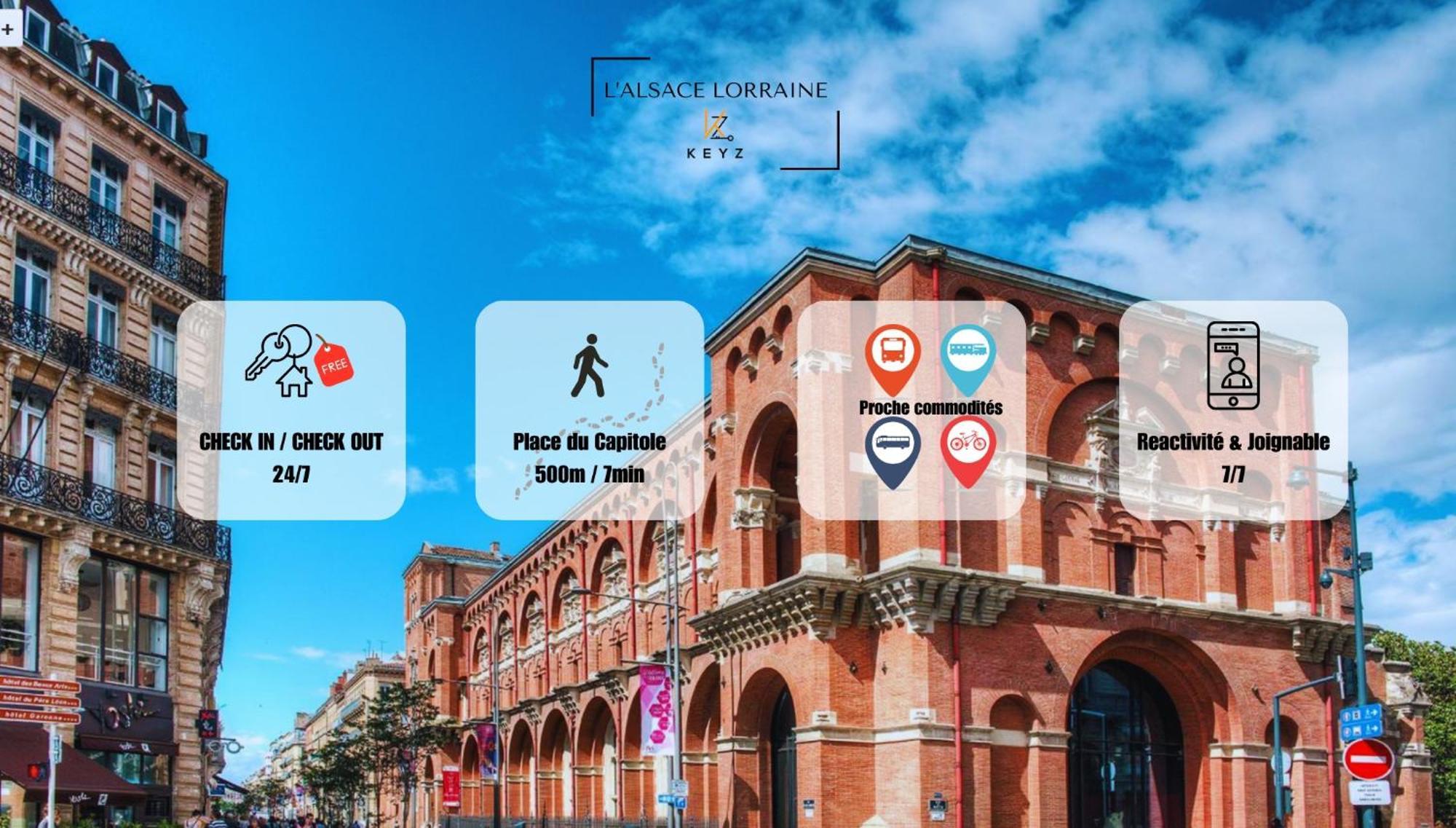 L Alsace Lorraine - A 5Min Place Du Capitole -Free Checkin -Wifi Διαμέρισμα Τουλούζη Δωμάτιο φωτογραφία